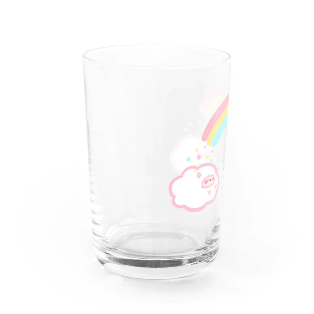 おてんば魔法店の虹ひつじぐもさん Water Glass :left