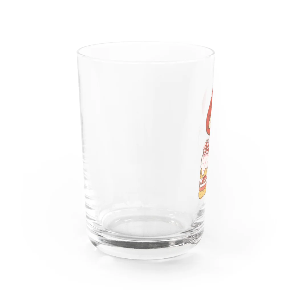 伊藤萌果のカオス屋さんのショートケーキちゃん Water Glass :left