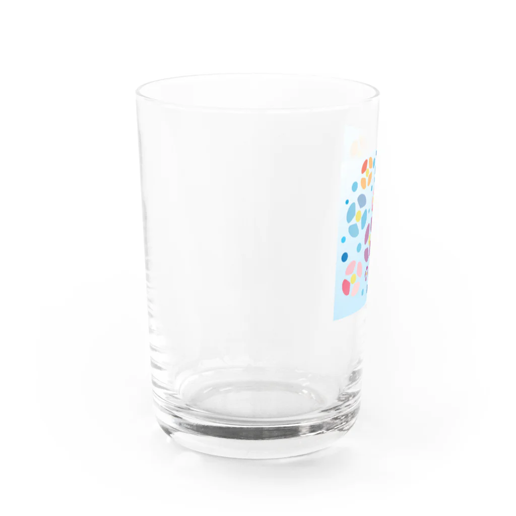 しづくの涼しげな夏の花 Water Glass :left