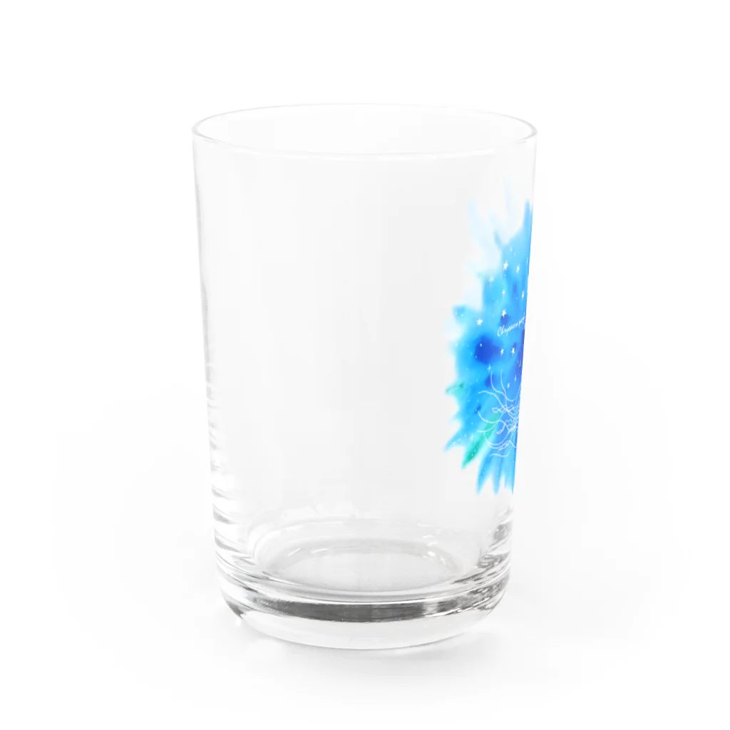 Hi*roomのアカクラゲと星がはじける海 Water Glass :left