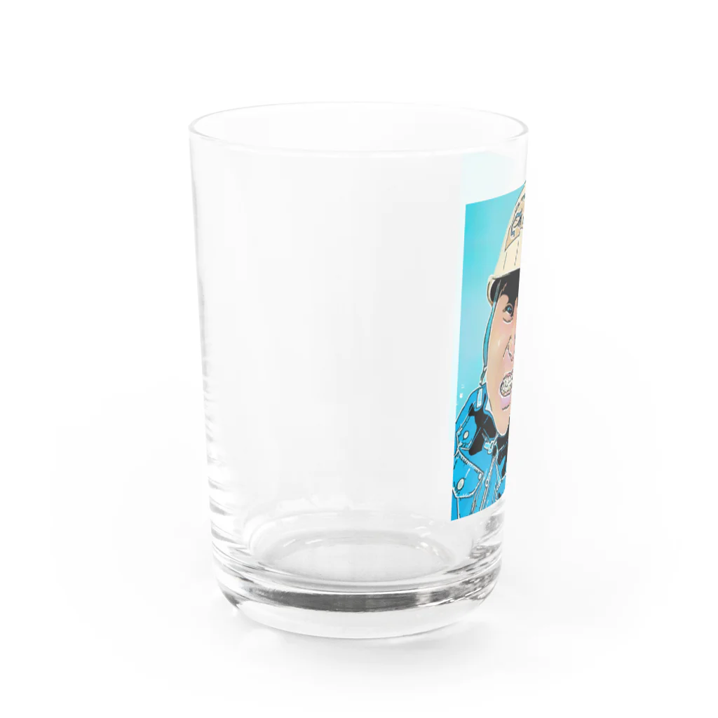 元上田のCJくん Water Glass :left