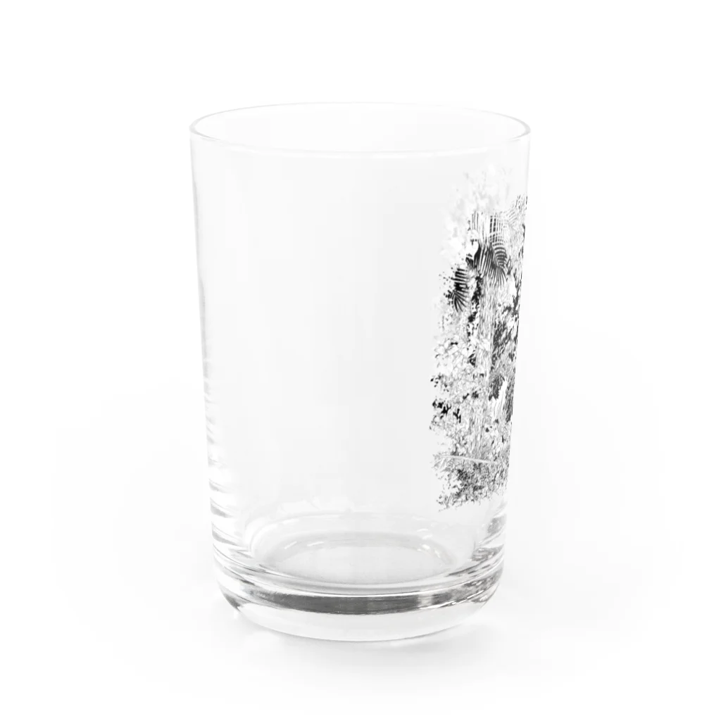 にことめこのフクロウオウム　カカポ iro Water Glass :left