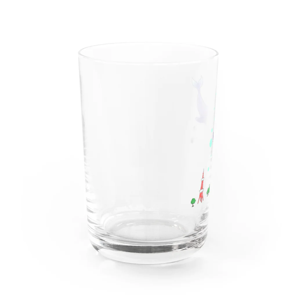 ときのトーキョークジラ Water Glass :left