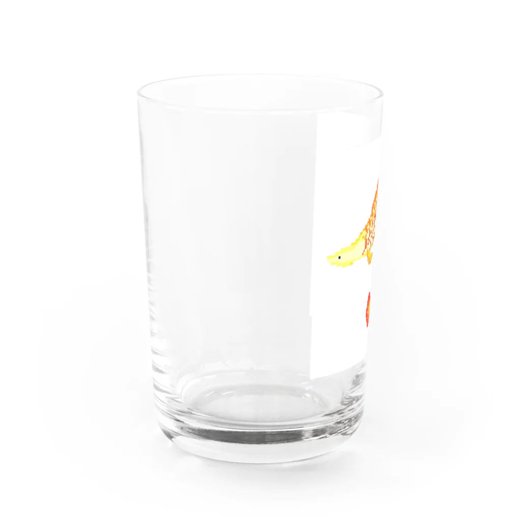 ねむいさかなのお店のピラルク　ドット Water Glass :left