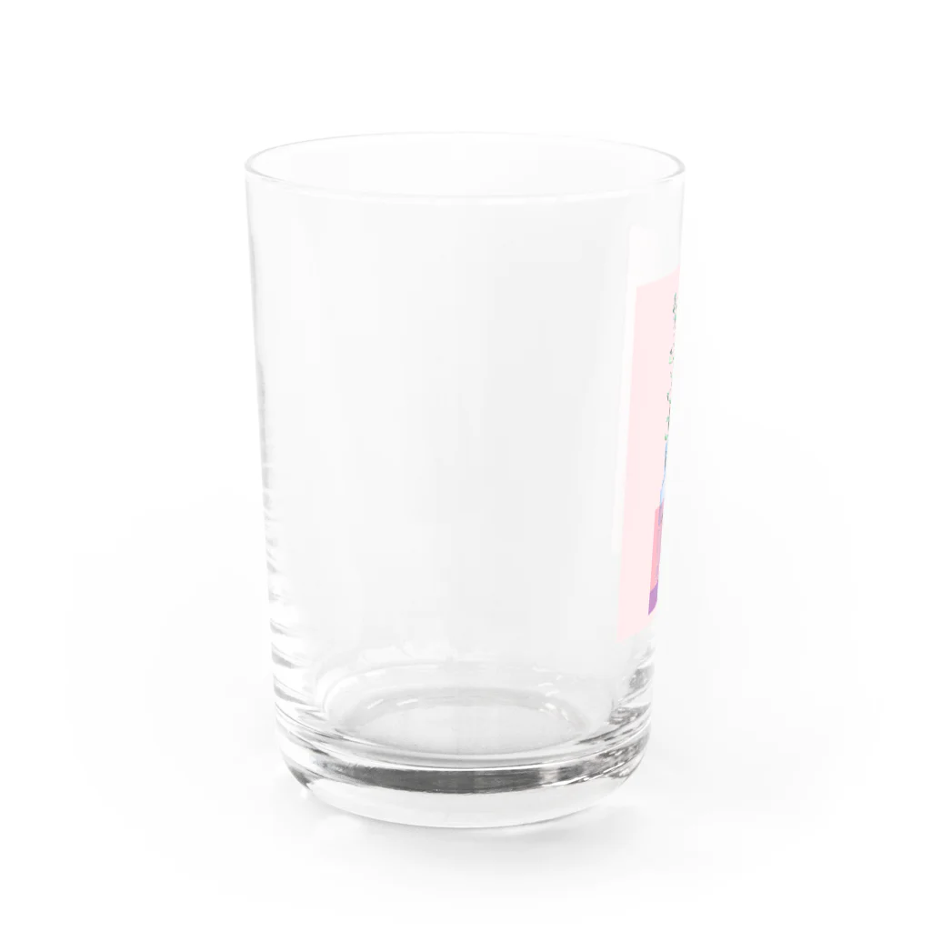 のののの店のぺんぺん草枠あり Water Glass :left