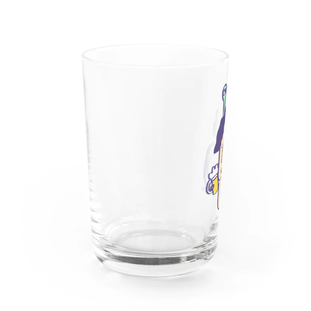 ＠おかみsan99のビールの妖精 Water Glass :left