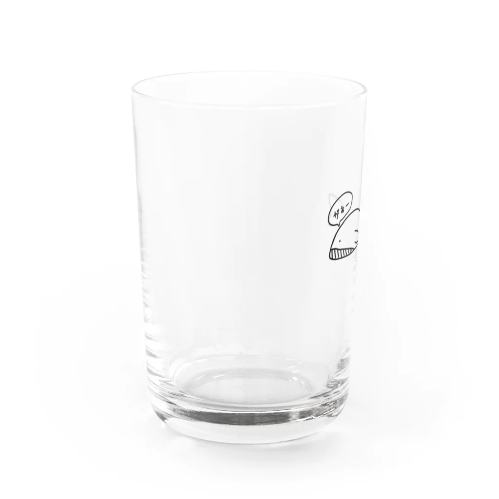 やぎ⋆°｡✩のいちおうクジラ Water Glass :left