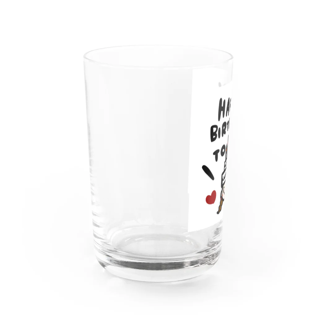 万枚ちゃんのHAPPY BIRTHDAY TO ME Water Glass :left