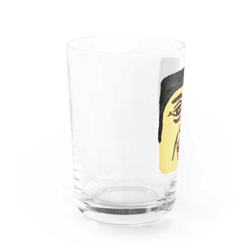 カツ丼屋さんの笑顔の人、Bくん Water Glass :left