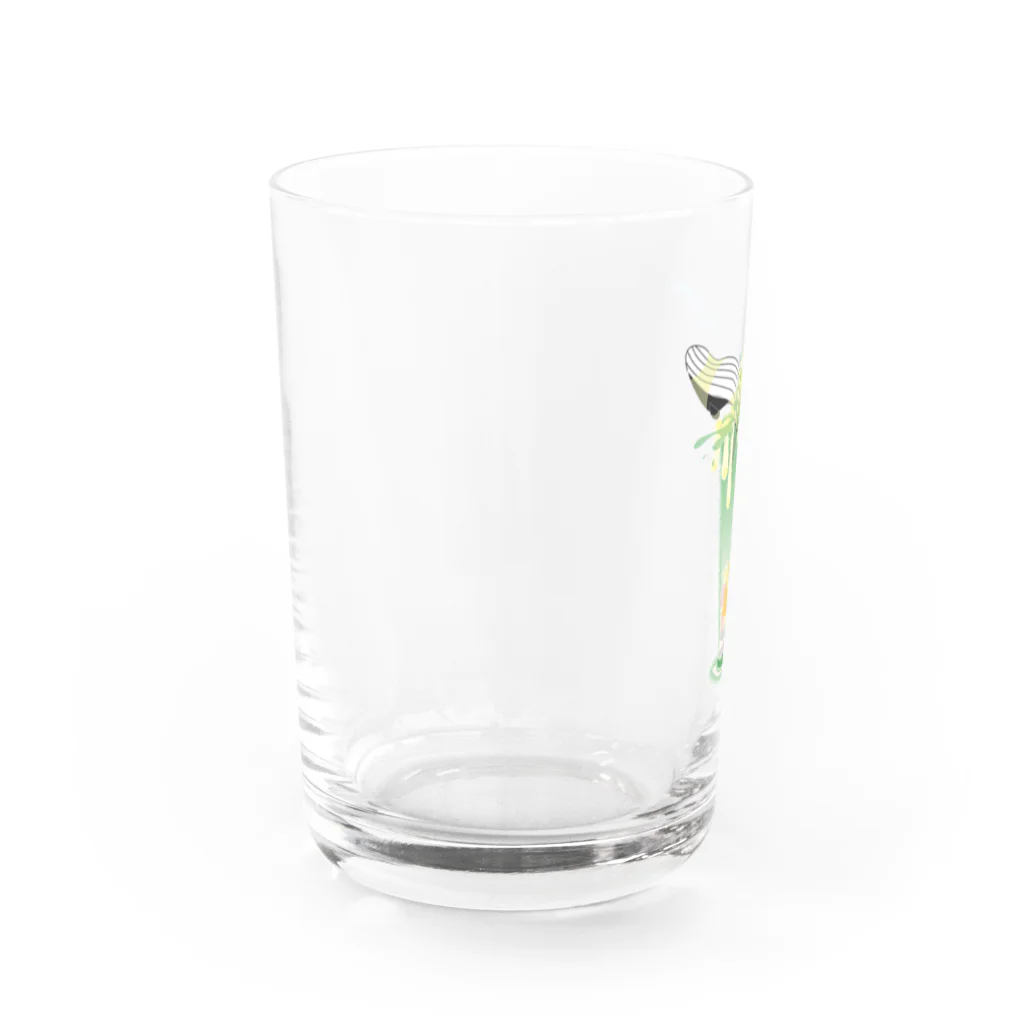 yuki_M2の鯨メロンソーダ Water Glass :left