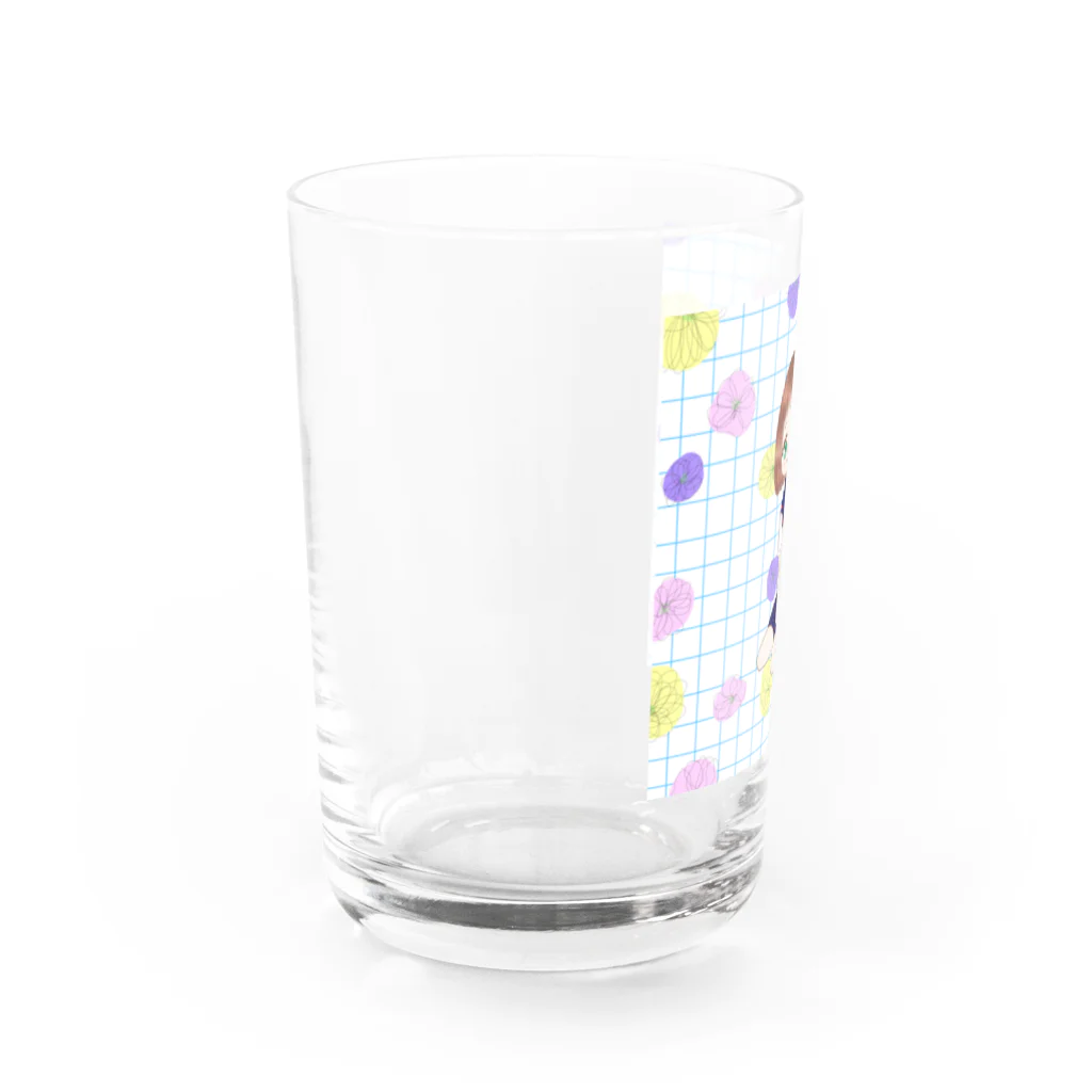 れあのセーラー服と花 Water Glass :left