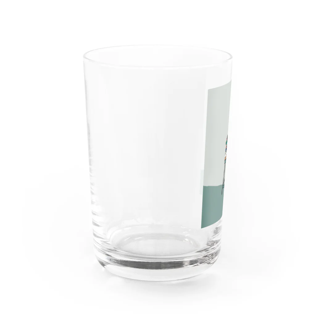 えりあしみどりのせいかつ Water Glass :left