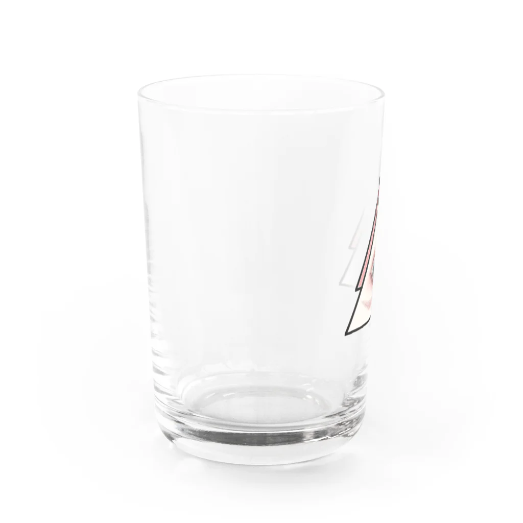 魔法の絨毯✋( ᐙ )のeye ピンク Water Glass :left