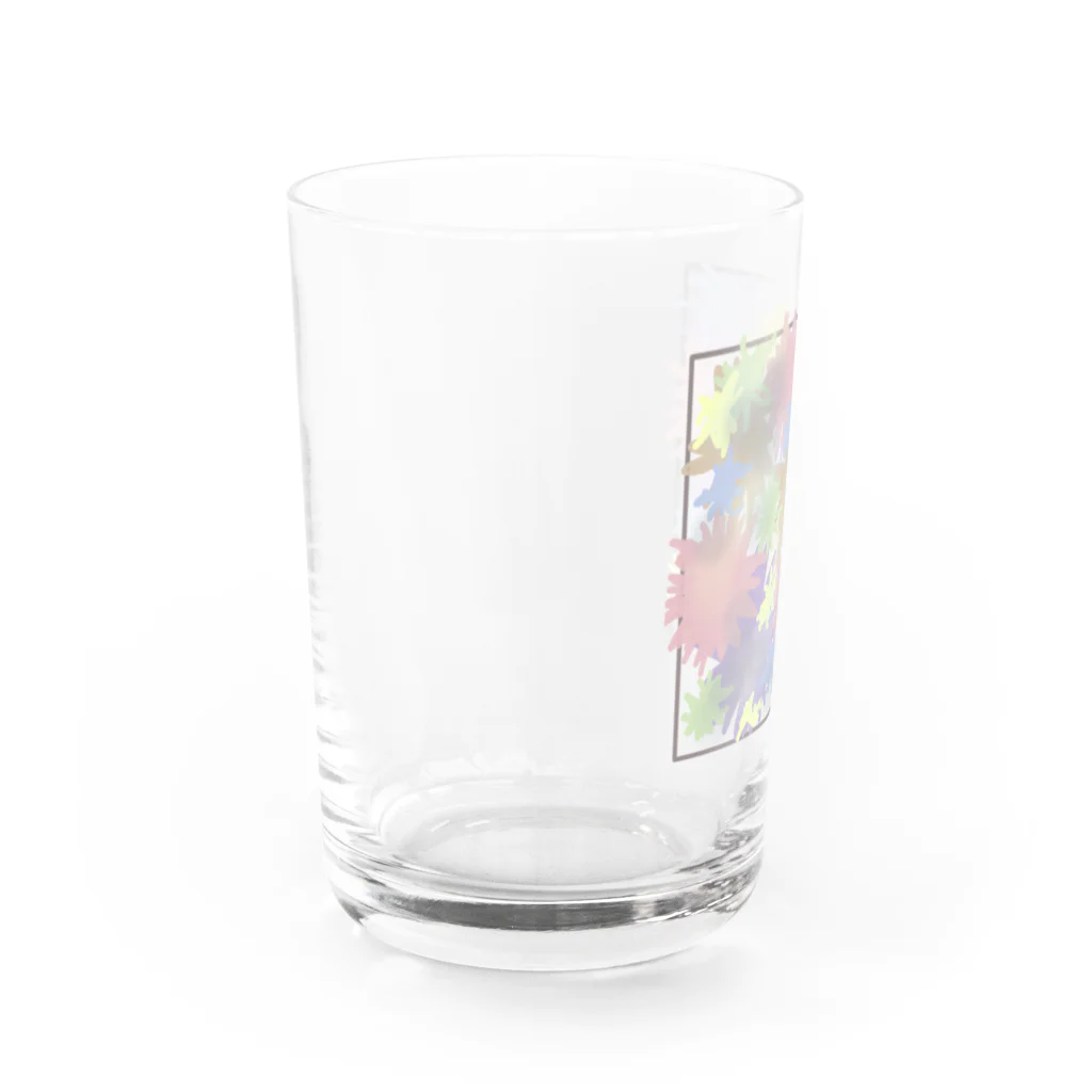 charu117のart カモフラ Water Glass :left