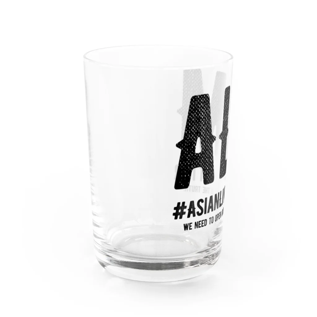 SANKAKU DESIGN STOREのAsian Lives Matter。 黒 Water Glass :left