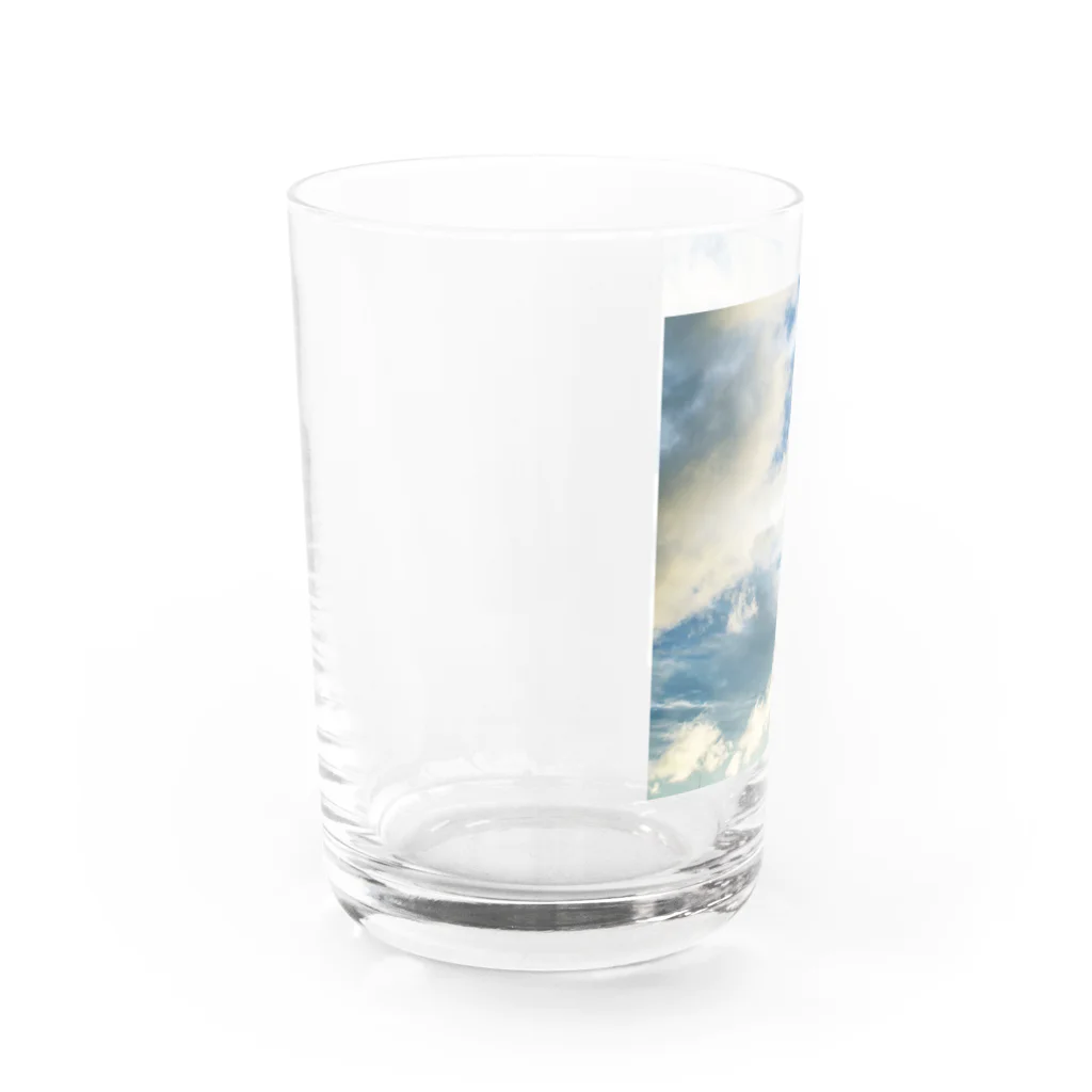 まつりの流れゆく雲 Water Glass :left