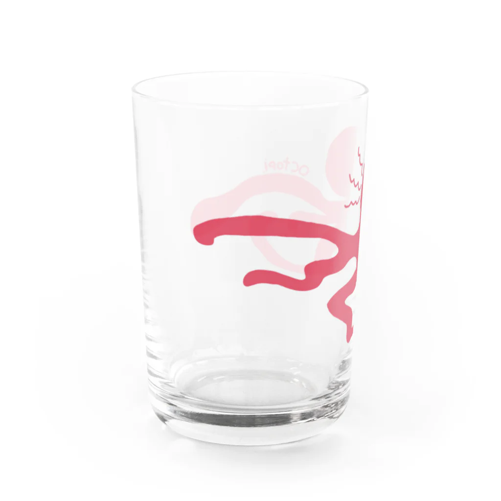 カニちゃんと愉快な仲間たちのいつもいっしょ　タコ Water Glass :left