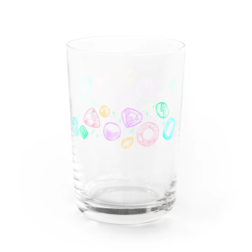 生鮮市場ててらてらのほうせきグラス Water Glass :left