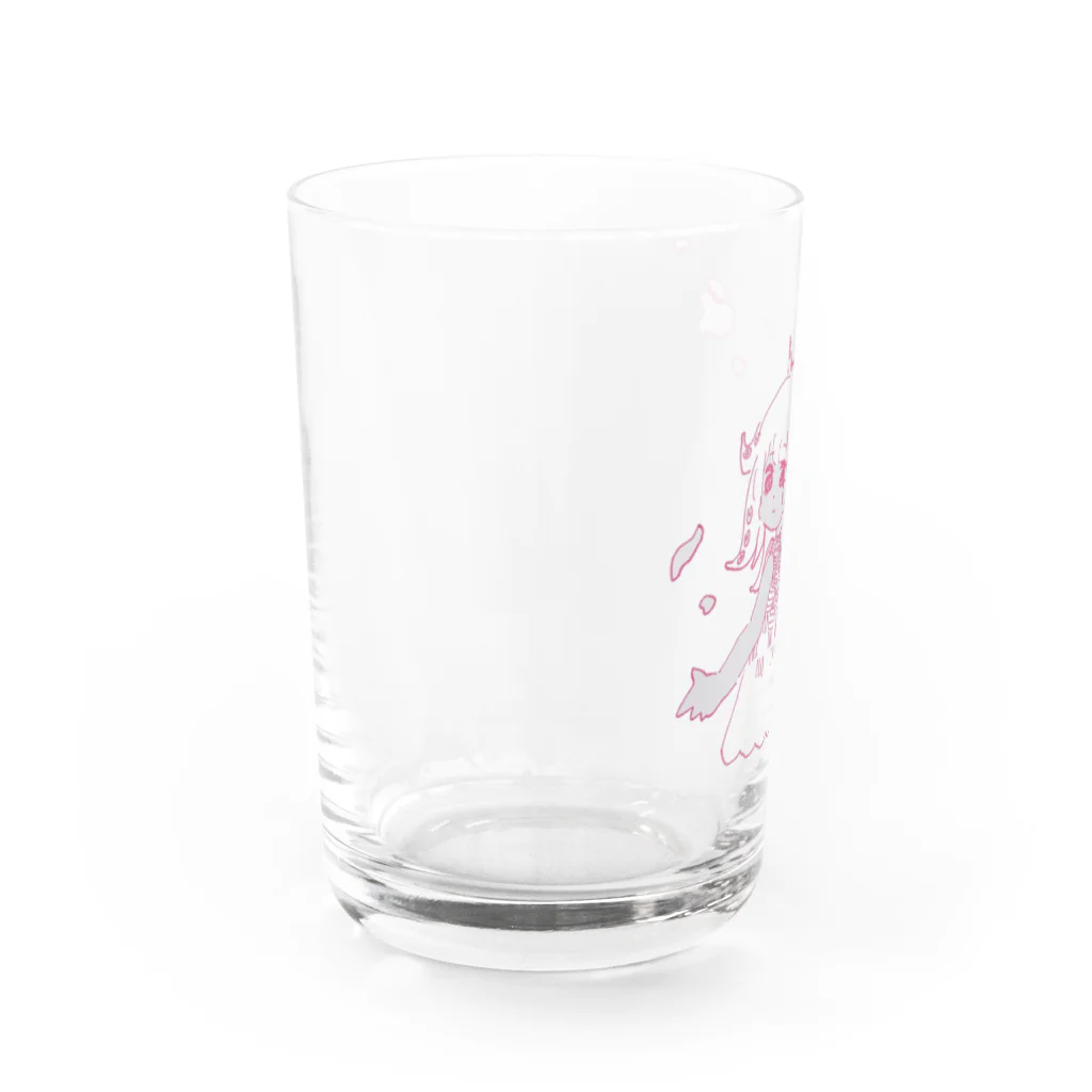 はにわ商店のOctopus girl_glass Water Glass :left