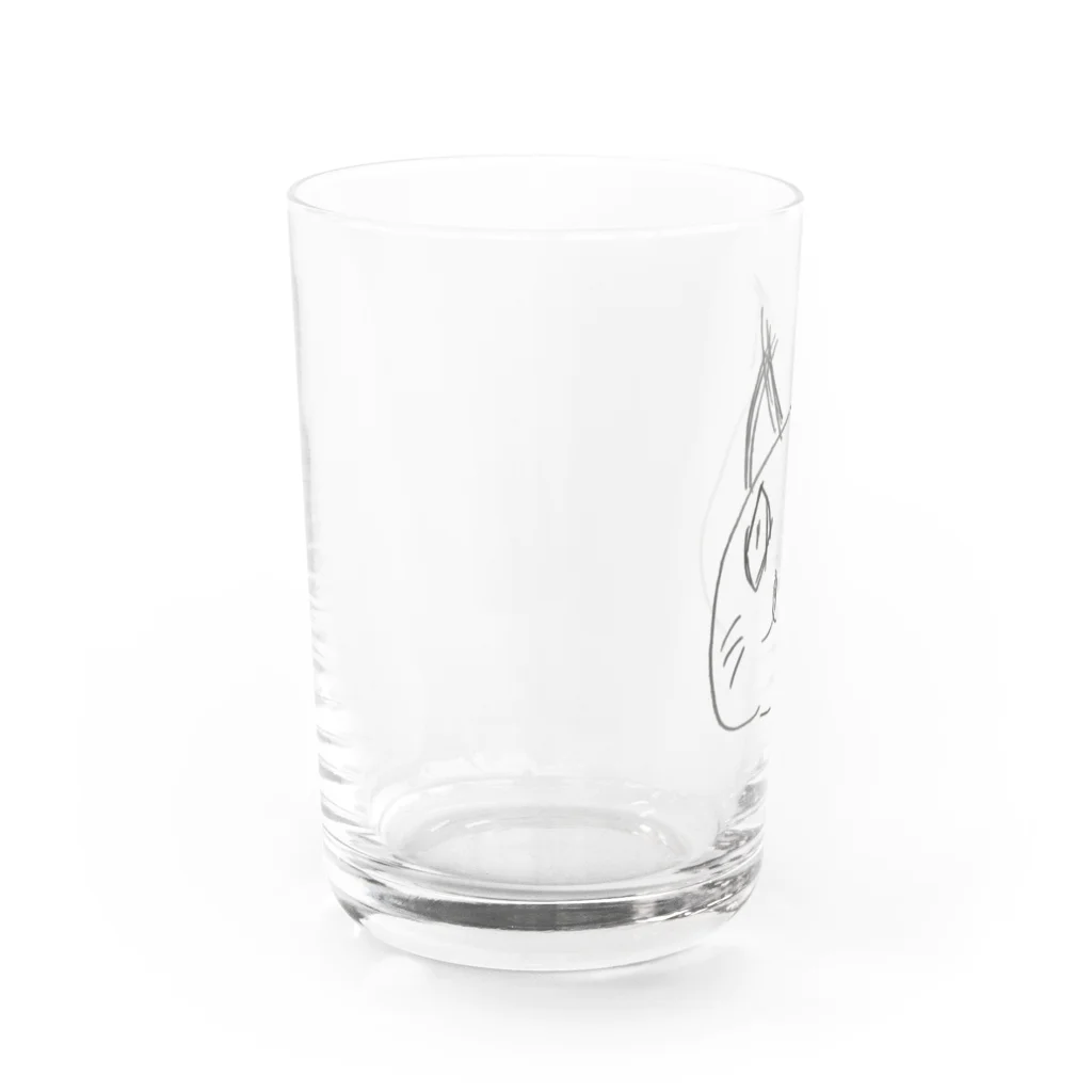 りょうげつ🍊(わんわん島)の目力の強いねっこ Water Glass :left