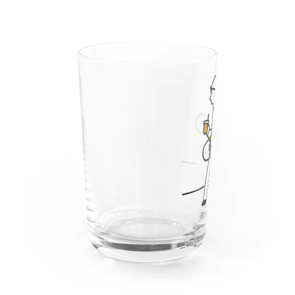 山本啓太さんのSUZURIショップのスケボーくんのグラス グラス左面