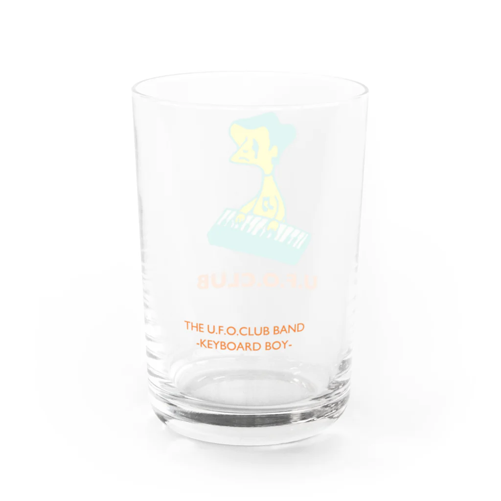 東高円寺U.F.O.CLUB webshopのU.F.O.CLUBオリジナルグラス【KEYBOARD BOY ver.】 Water Glass :left