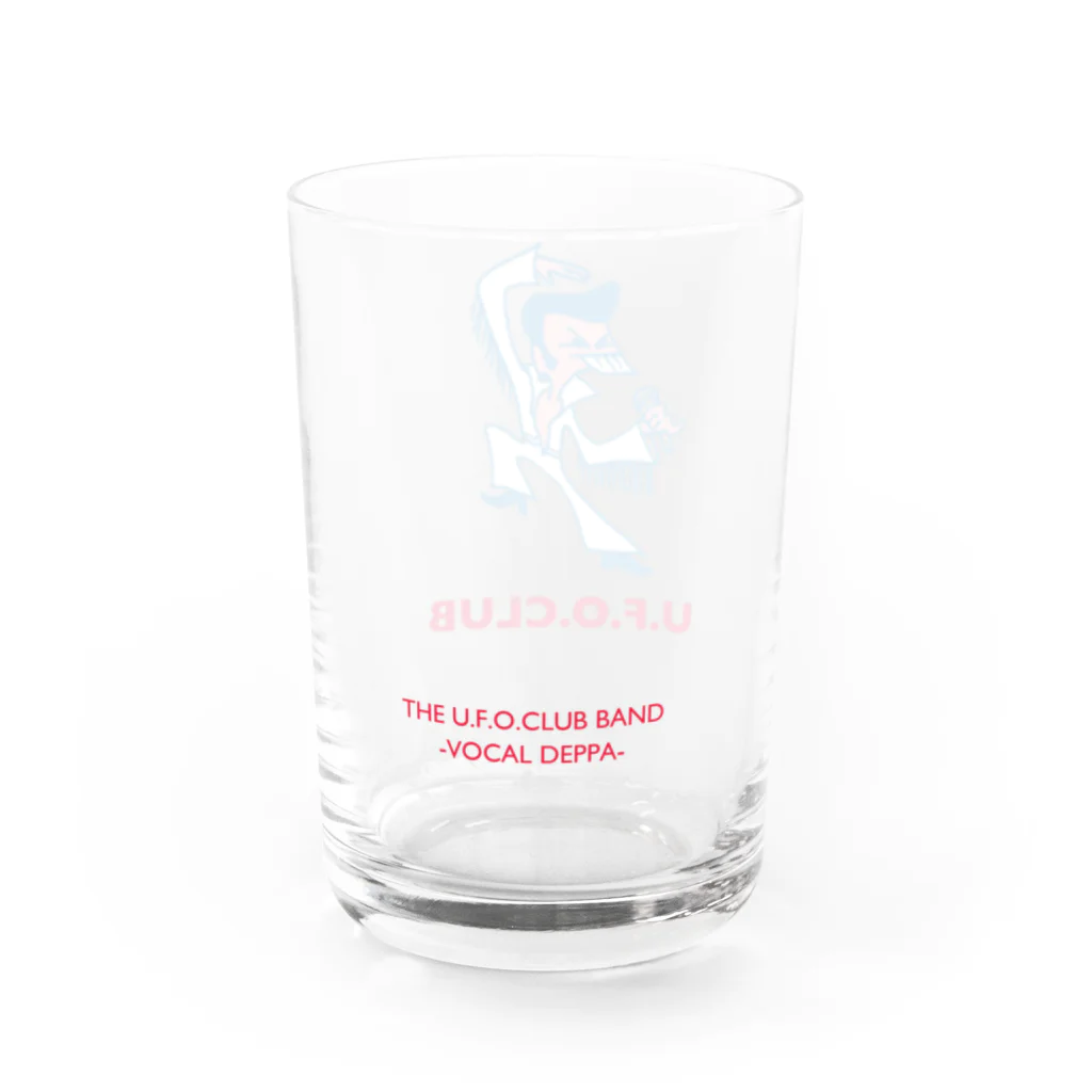 東高円寺U.F.O.CLUB webshopのU.F.O.CLUBオリジナルグラス【VOCAL DEPPA ver.】 Water Glass :left