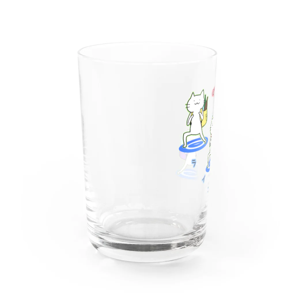 みやたに。工房のポン酒ライフねこちゃん Water Glass :left