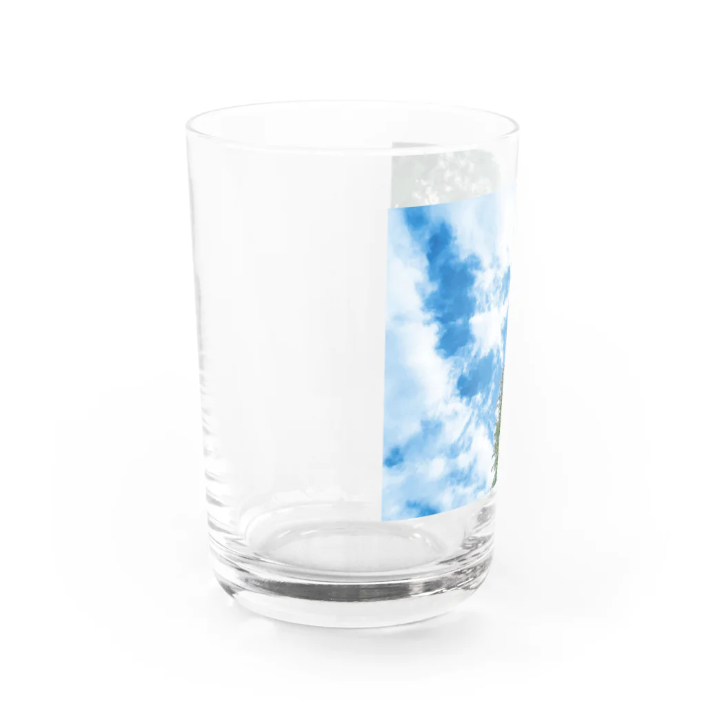 まつりのある日見上げた空 Water Glass :left