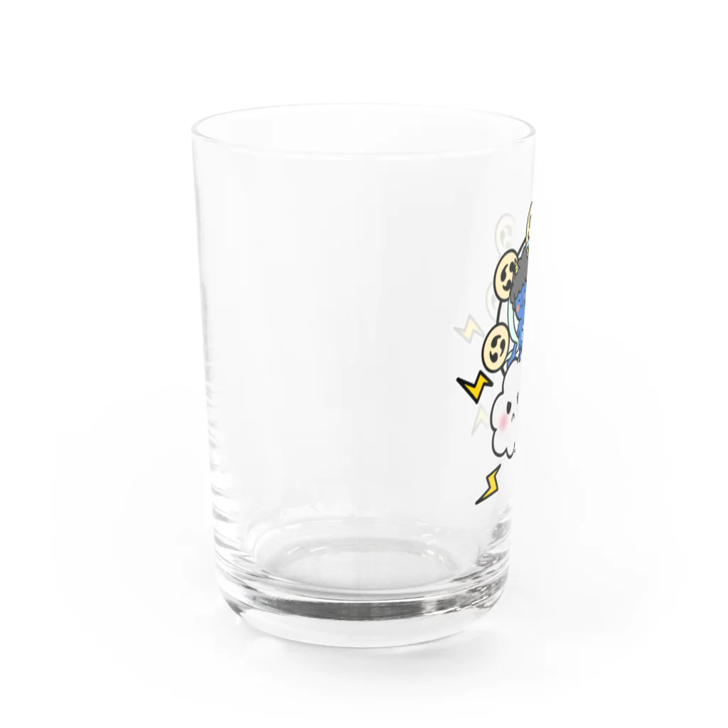 坂本屋のらいじん Water Glass :left