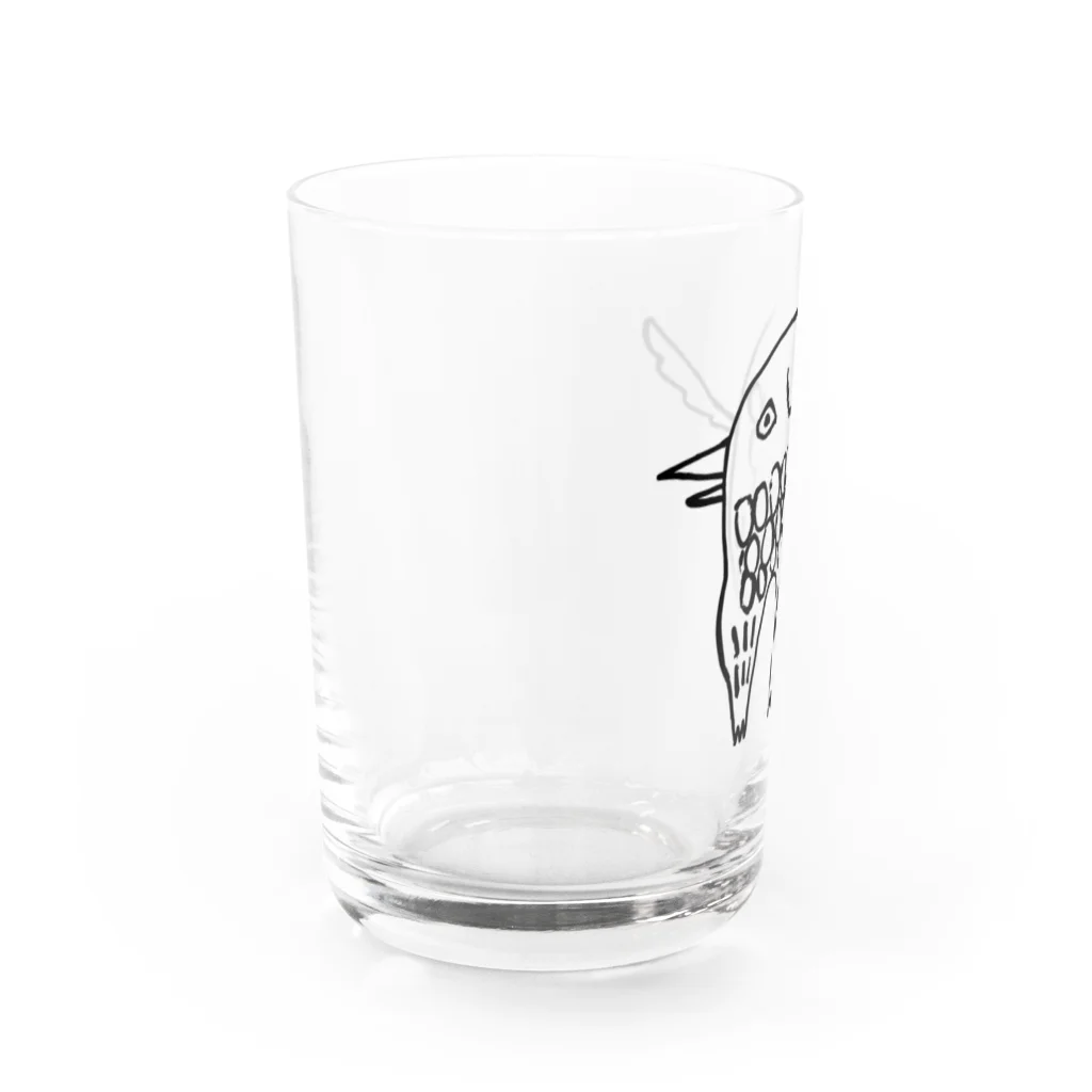 ハヤシアカネのアマビエ　いっぬ Water Glass :left