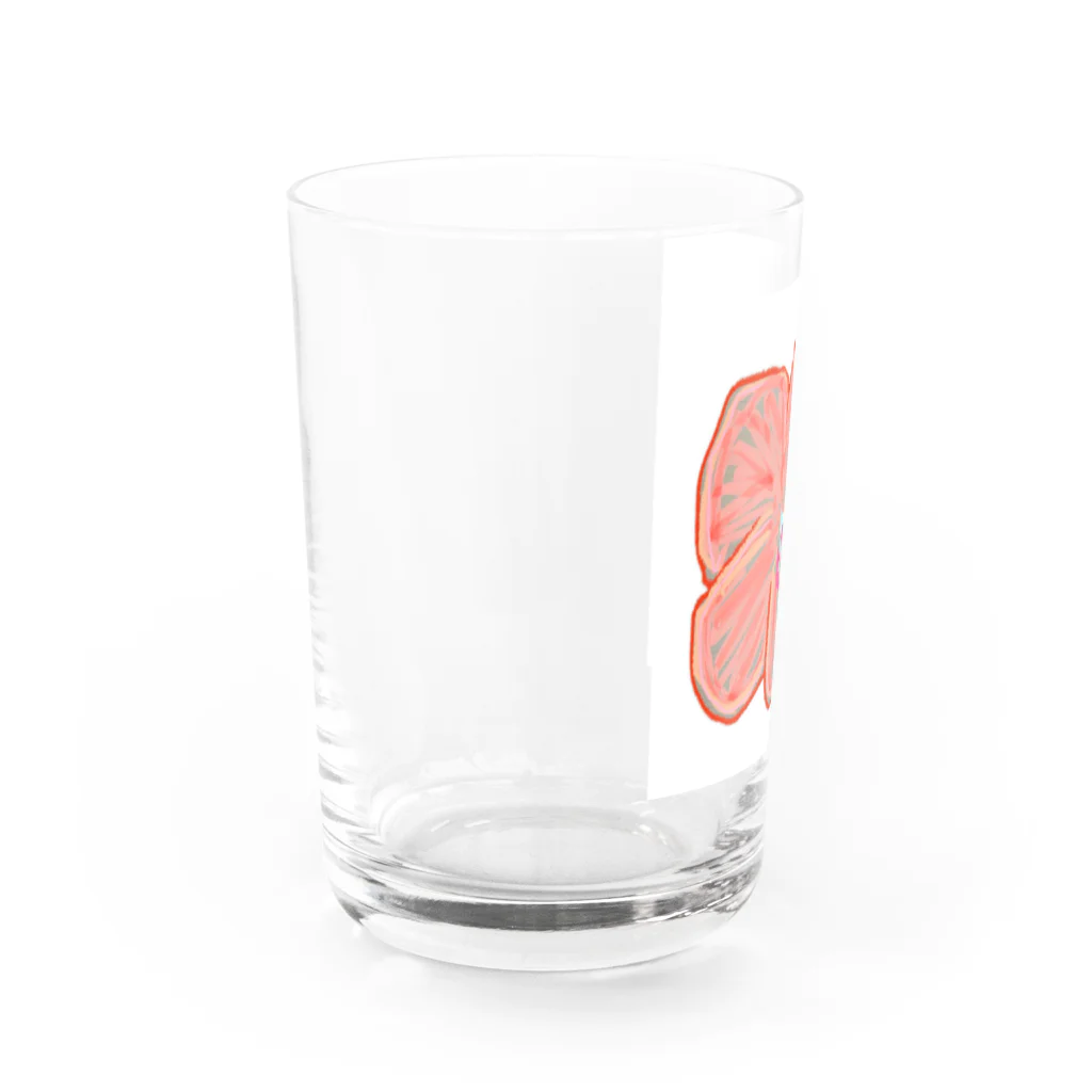 𝐍𝐚𝐧𝐚🇯🇵のrelaxハイビスカス Water Glass :left