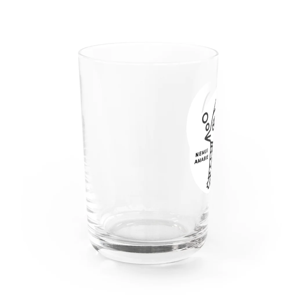 エクレアンショップの眠いアマビエ Water Glass :left