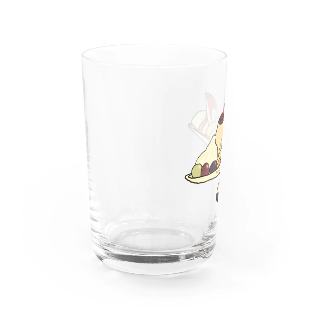 気ままに創作　よろず堂のプリン・ア・ラ・モード　レトロ Water Glass :left