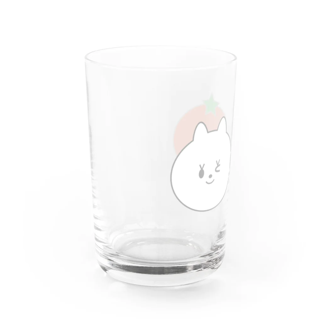 尾中たけしのね子とま太新シリーズ放送記念の（15）ねことまと Water Glass :left