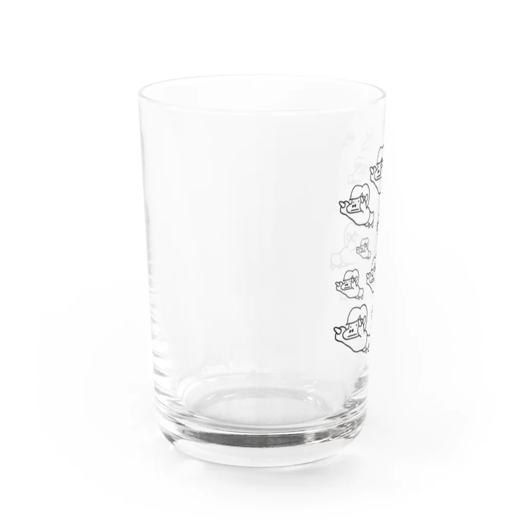 ろろろ工房のフライングろんちゃん Water Glass :left