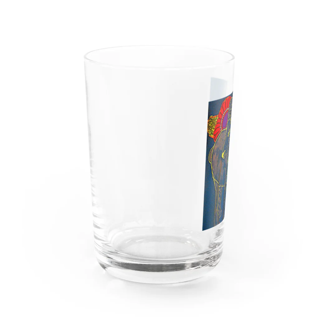 suzuejyaのヤギとトンボ Water Glass :left