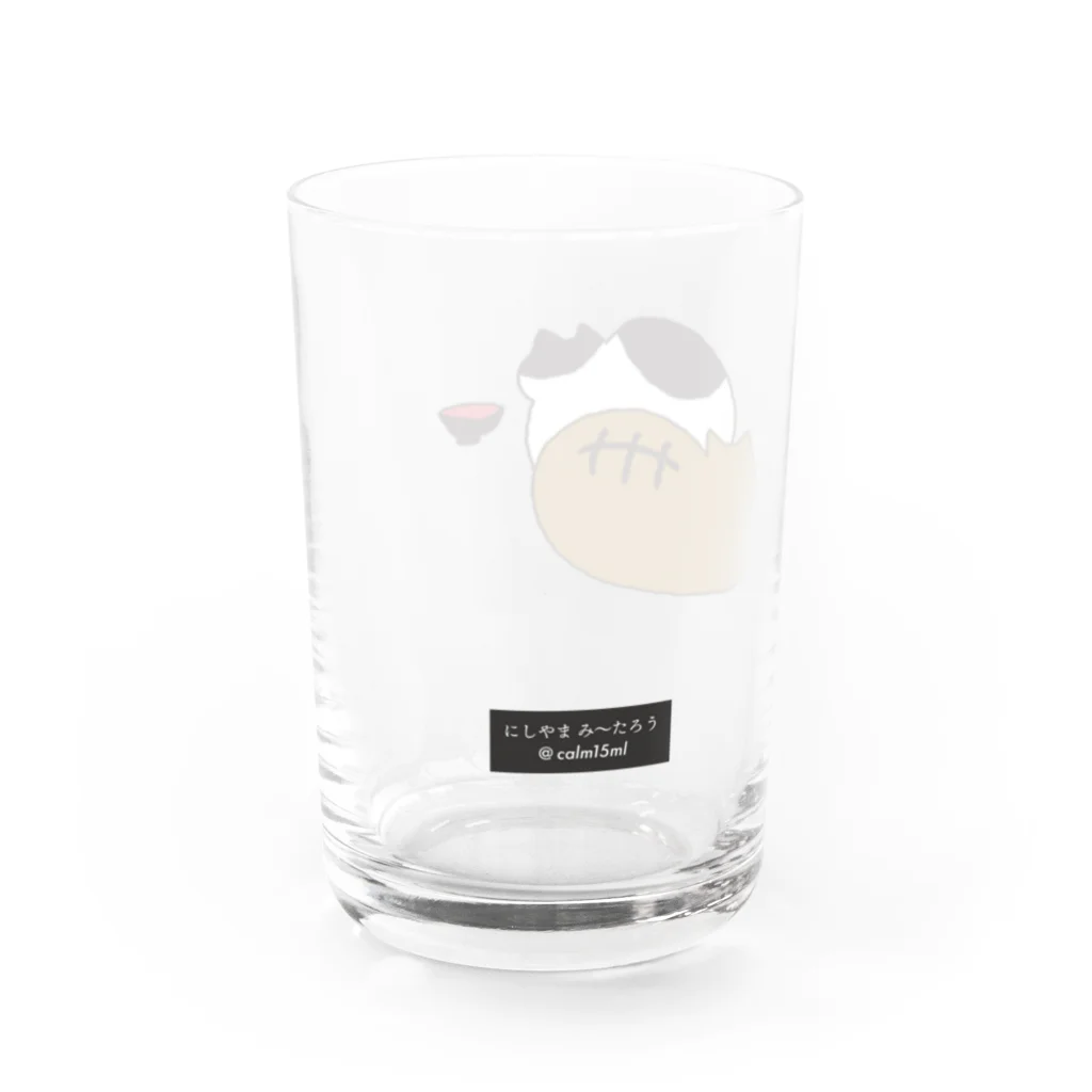 にしやま み〜たろうのうしろすがた Water Glass :left