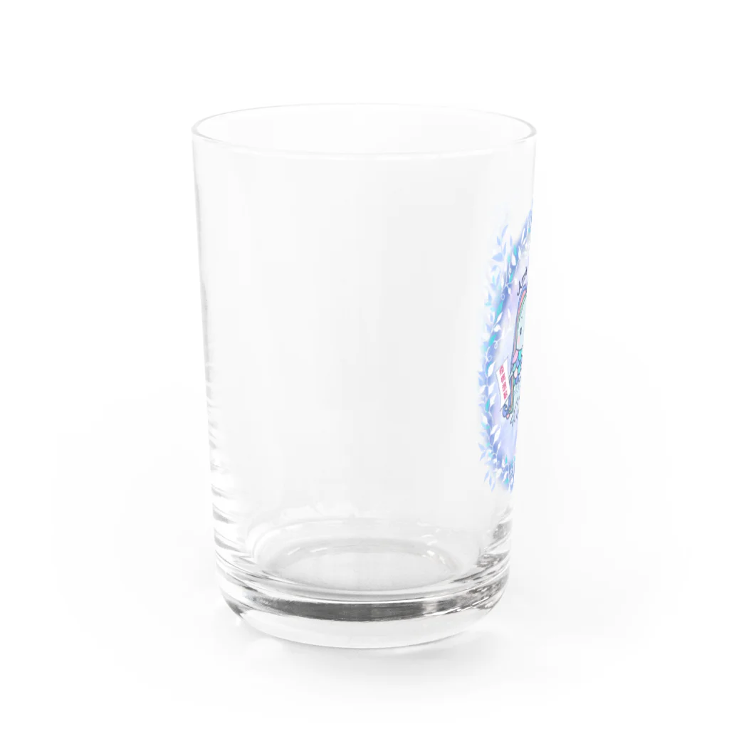 もりのうさこ＠6/1〜高円寺イココチさんにてポストカード展ののほほんアマビエちゃん Water Glass :left