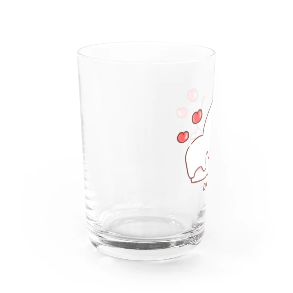 さあやの大好きな❤へ送る「むぎゅぅ」 Water Glass :left