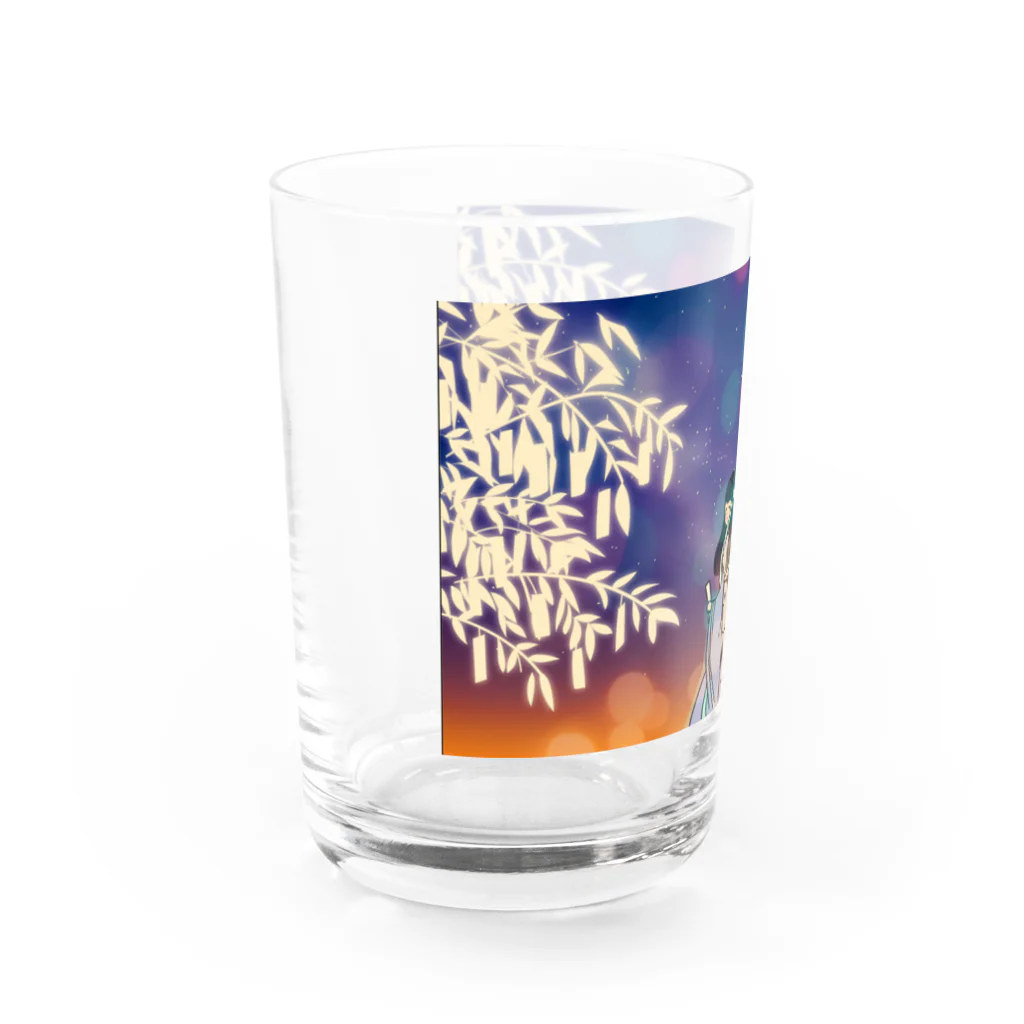 くーの七夕 Water Glass :left