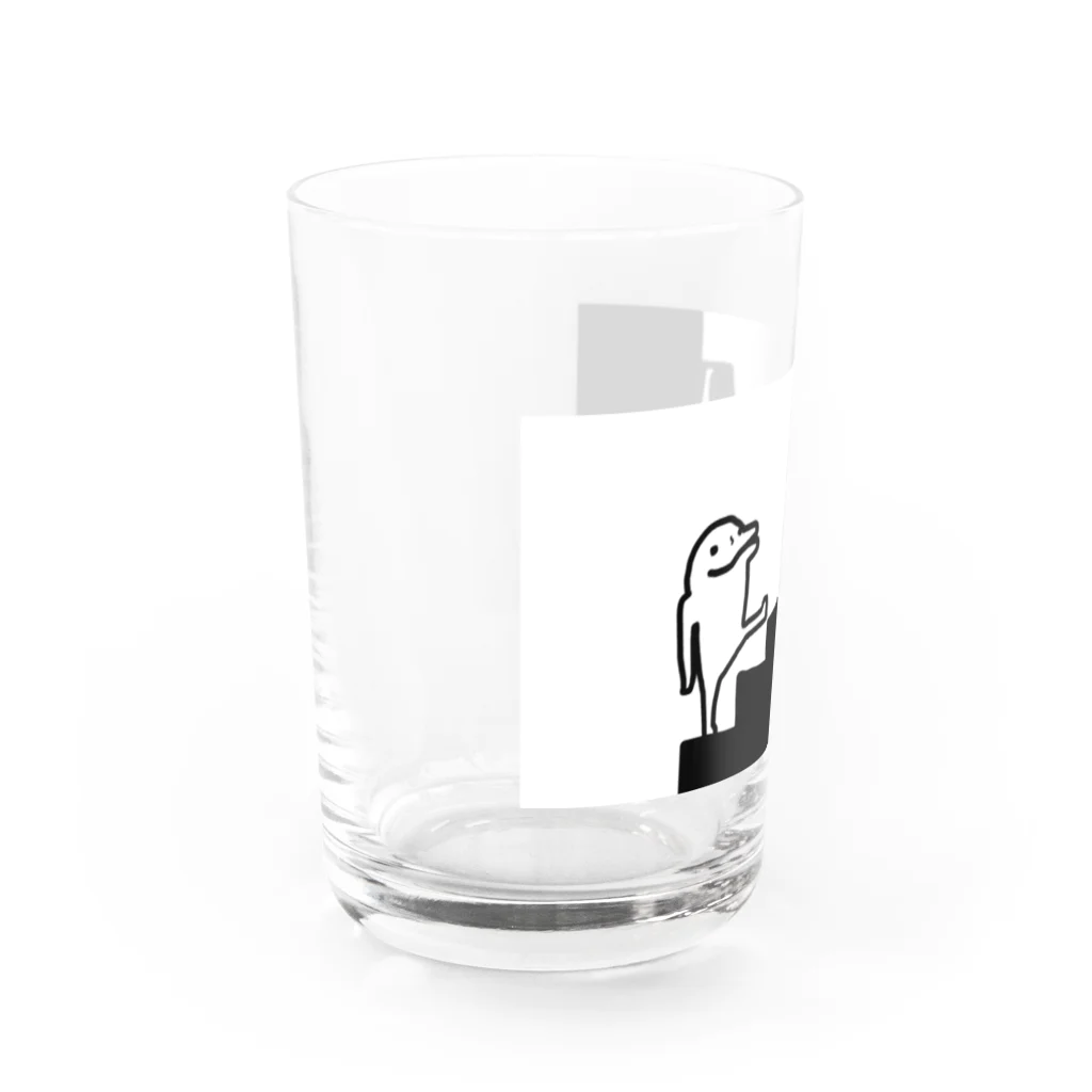 イルカニソゲソの【イルカニソゲソ】逆さまあべこべ Water Glass :left