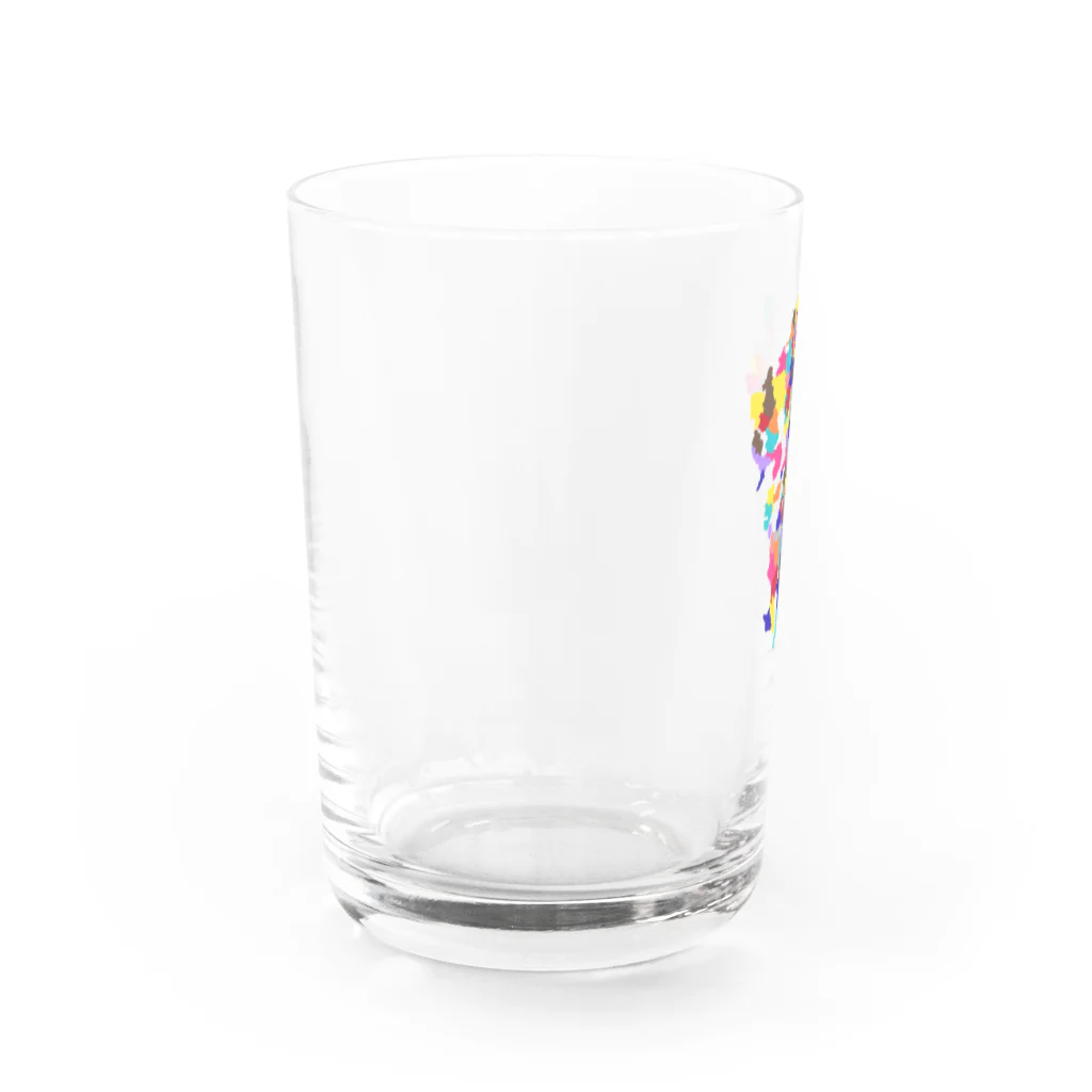 meiroの熊本地震支援（カラフルな九州） Water Glass :left