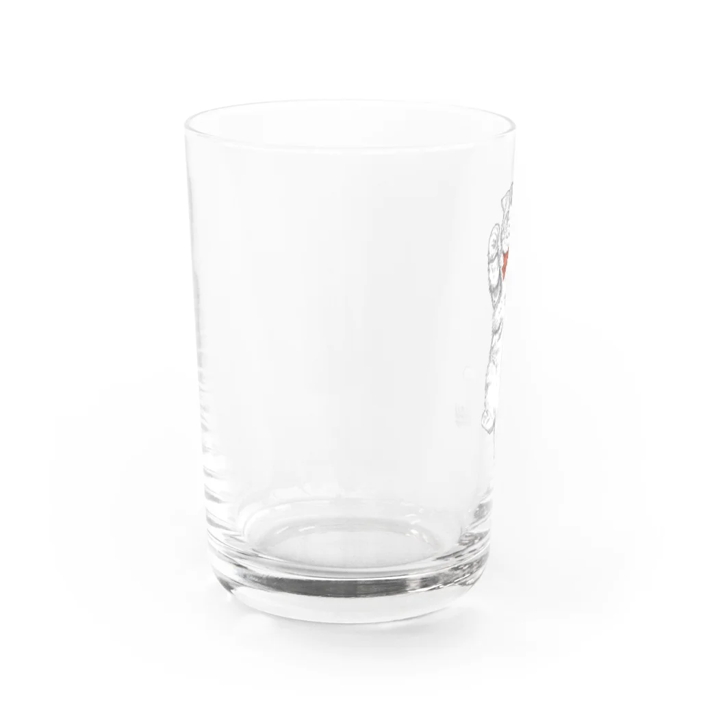 羊毛フェルト作家ちはるのグッズ売り場のスコティッシュ猫のカイ君 Water Glass :left