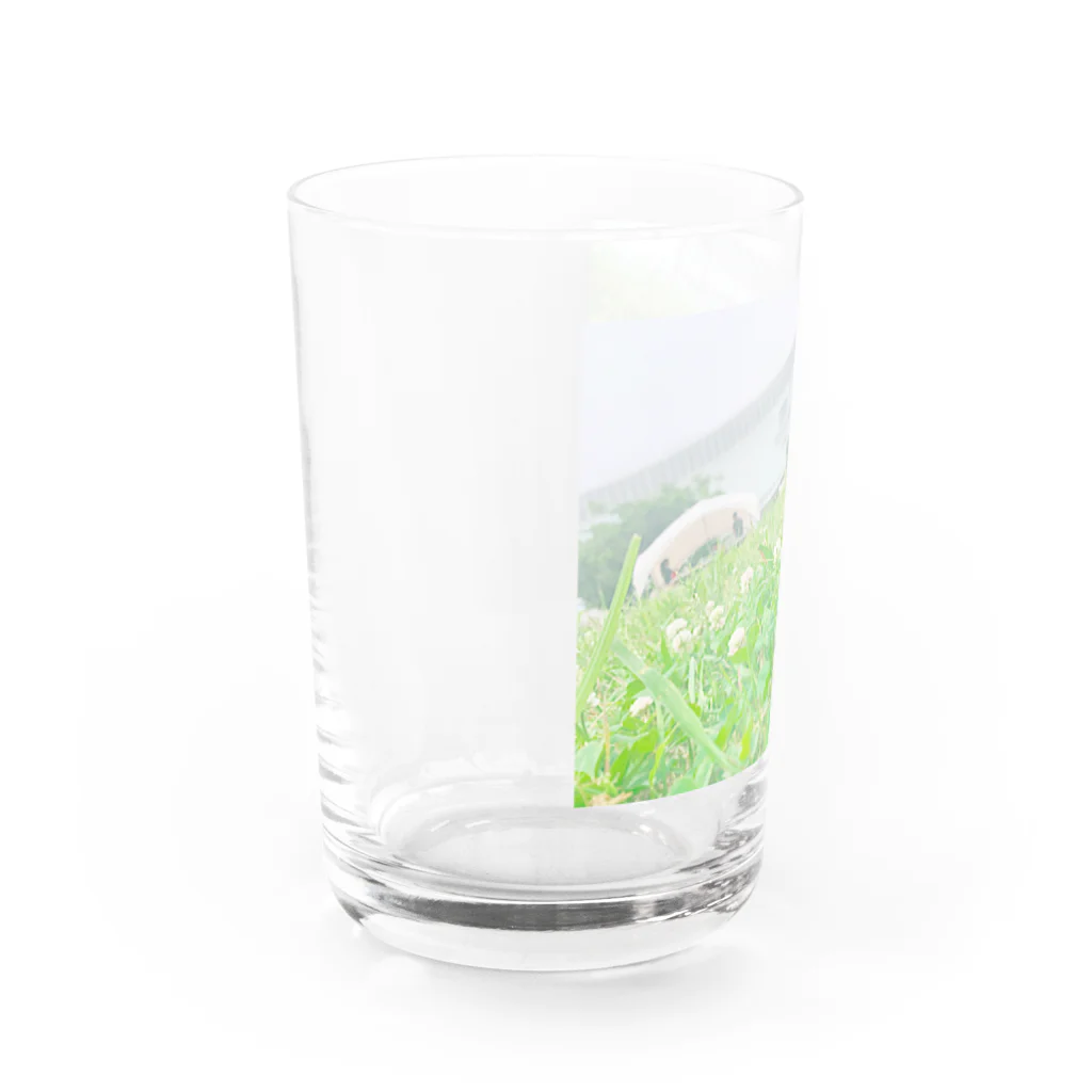 Nanaの芝生 四つ葉のクローバー お花 Water Glass :left