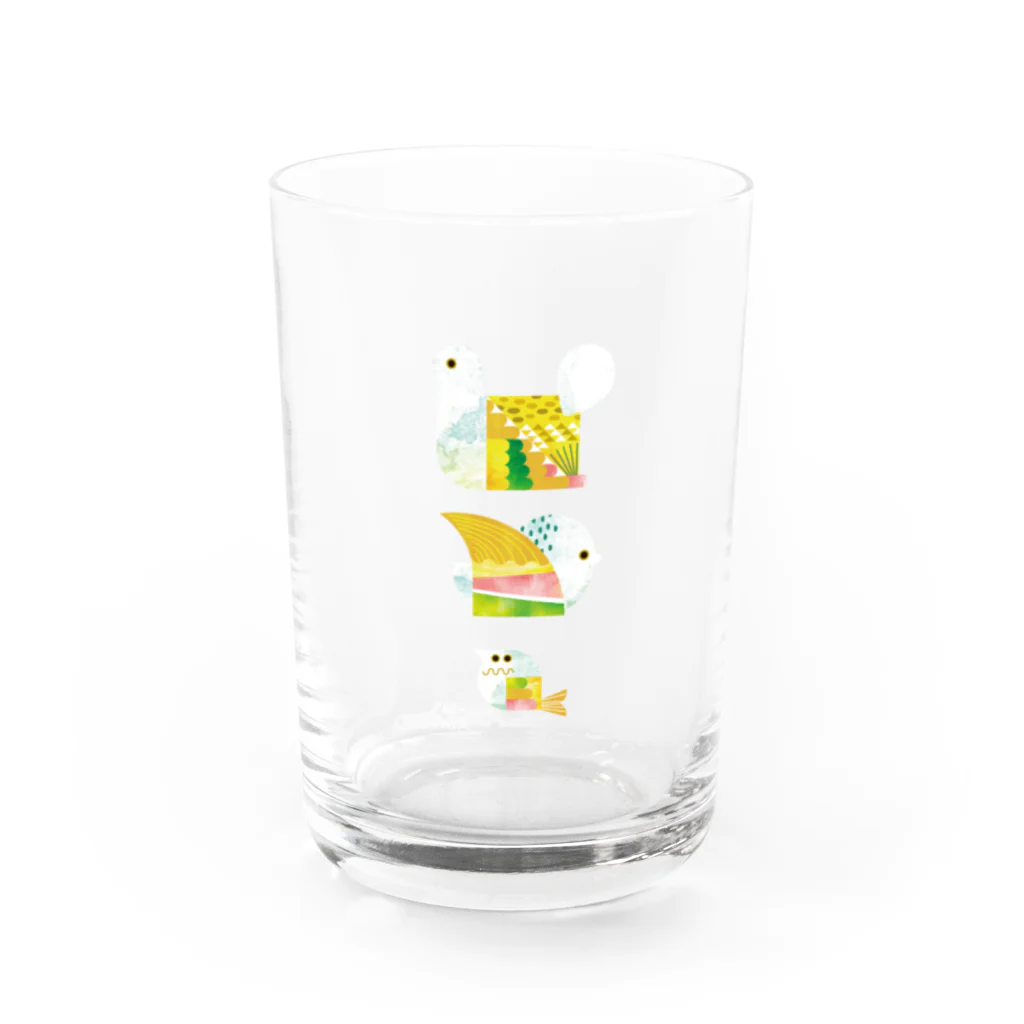 カツキ ミオのパタパタ 鳥 タテバージョン Water Glass :left