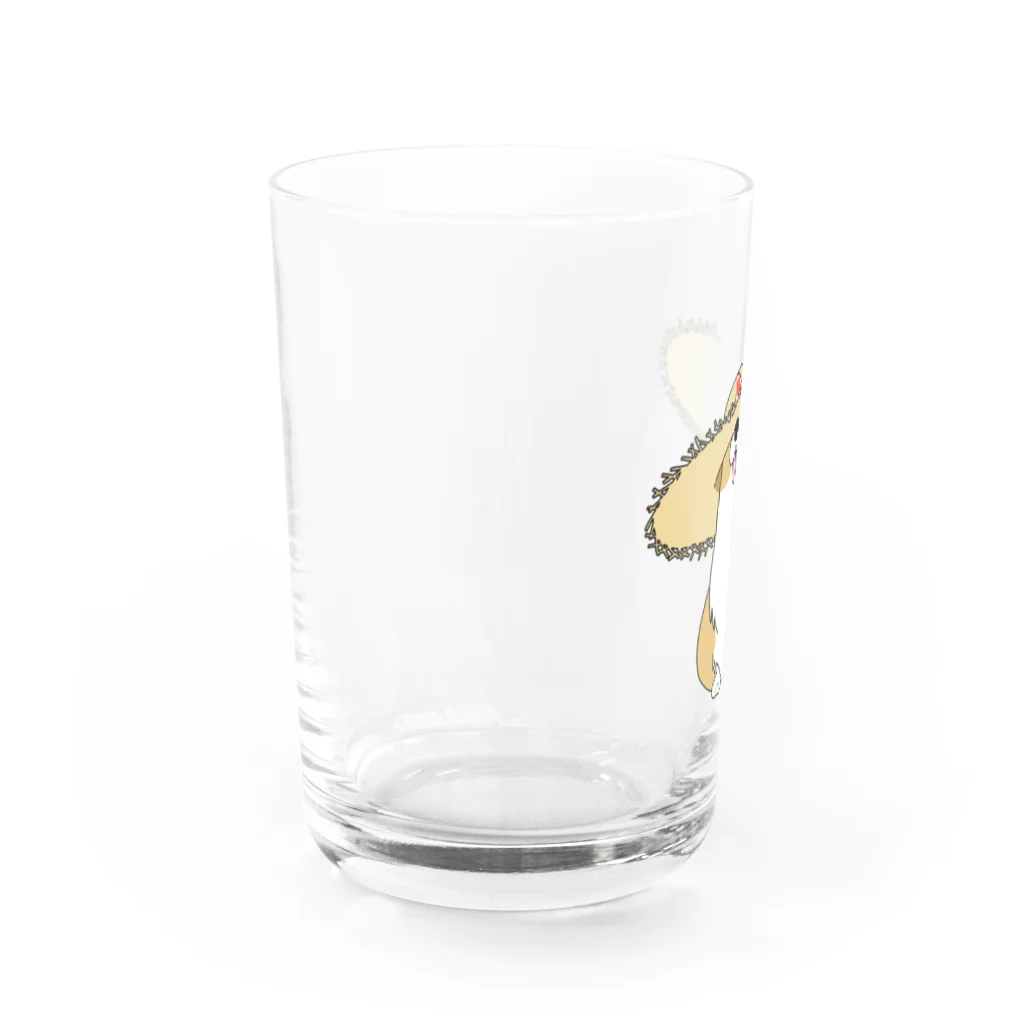 5corgisの麦わらコーギー Water Glass :left