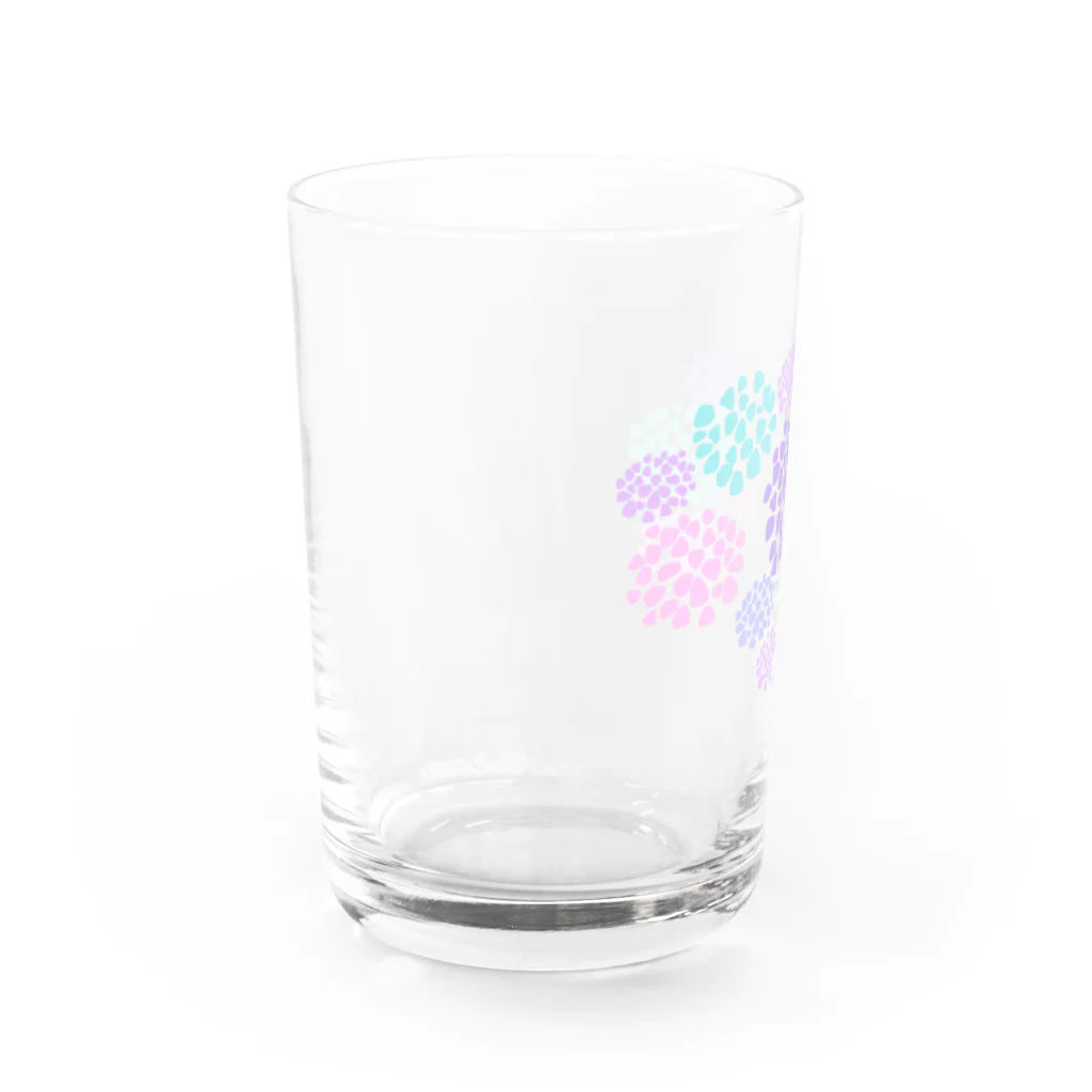 花をつむ。の紫陽花のグラス Water Glass :left