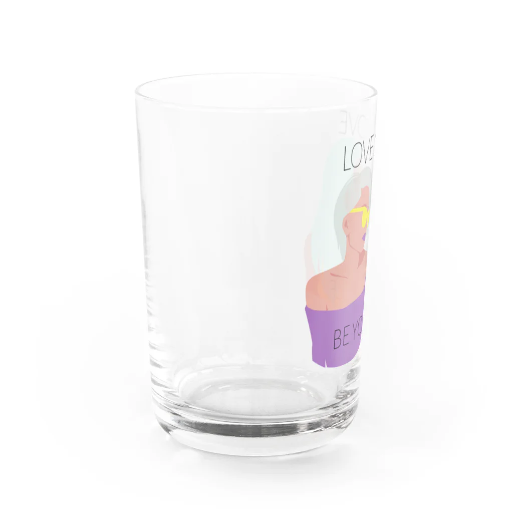 RIRI_designのLOVE IS LOVE Water Glass :left