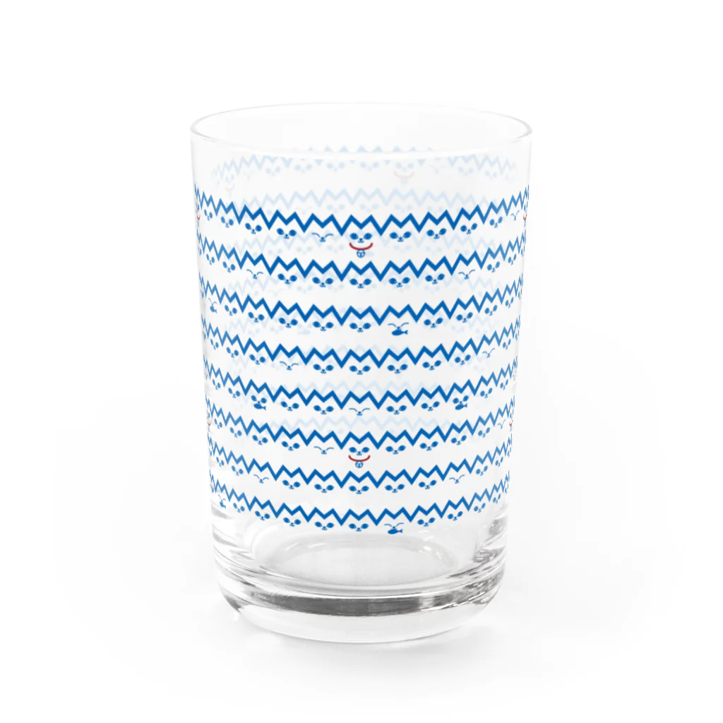 ソーメンズのねこボーダー Water Glass :left